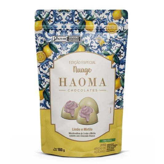 Nuage Limão e Mirtilo com Chocolate Branco Pouch 180g